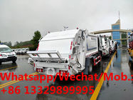 Customized SHACMAN 4*2 LHD 6CBM compactor garbage truck for sale, good price new shacman 4-5tons garbage compactor truck