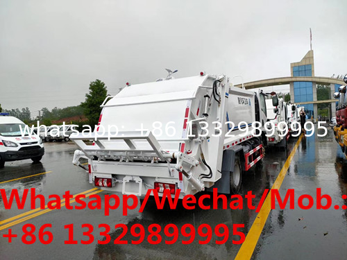 Customized SHACMAN 4*2 LHD 6CBM compactor garbage truck for sale, good price new shacman 4-5tons garbage compactor truck