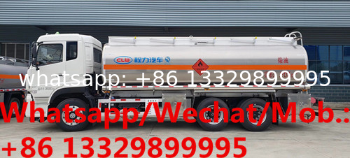 customized aluminum alloy 20cbm bulk oil transported tanker truck for sale, HOT SALE! DONGFENG fuel tanker vehicle