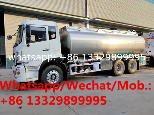 customized aluminum alloy 20cbm bulk oil transported tanker truck for sale, HOT SALE! DONGFENG fuel tanker vehicle