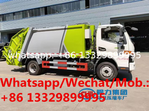 HOT SALE!JAC Junling V7 120KW diesel 8cbm garbage compactor truck, good quality refuse garbage truck supplier in China