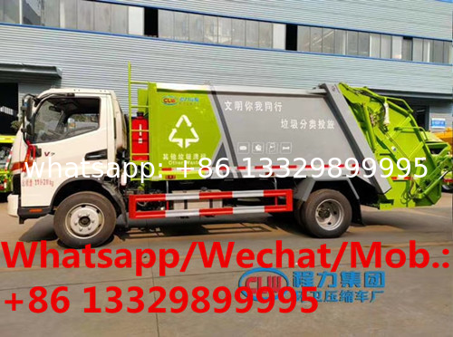 HOT SALE!JAC Junling V7 120KW diesel 8cbm garbage compactor truck, good quality refuse garbage truck supplier in China