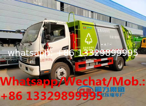 HOT SALE!JAC Junling V7 120KW diesel 8cbm garbage compactor truck, good quality refuse garbage truck supplier in China