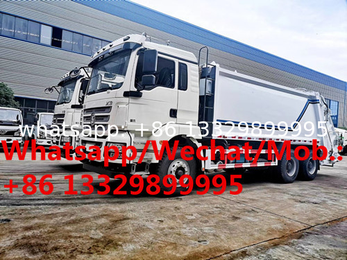 HOT SALE! Customized SHACMAN BRAND 6*4 LHD 18CBM garbage compactor truck for sale, 115tons compacted garbage truck