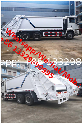 HOT SALE! Customized SHACMAN BRAND 6*4 LHD 18CBM garbage compactor truck for sale, 115tons compacted garbage truck