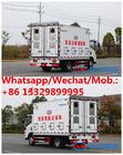 Customized new ISUZU brand 120hp diesel 20,000 day old chicks transported van truck for sale, younger baby chick van