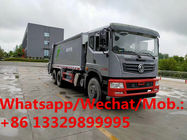 Dongfeng 6*4 LHD T5 260hp diesel Euro 6 18cbm garbage compactor truck for sale,18cbm refuse garbage compactor vehicle