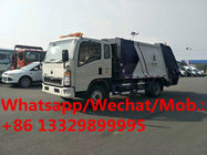 Customized SINO TRUK HOWO 120hp diesel 8cbm compacted garbage truck for sale, new refuse garbage compressed vehicle