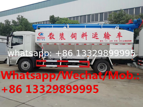 CLW brand shanqi XUANDE X6 4*2 LHD Euro 5 diesel 22cbm-24cbm bulk feed transported vehicle for sale, animal feed truck