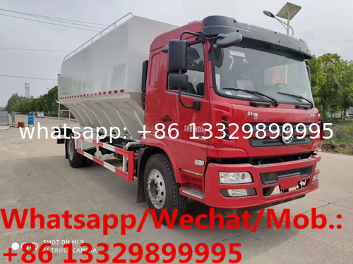 CLW brand shanqi XUANDE X6 4*2 LHD Euro 5 diesel 22cbm-24cbm bulk feed transported vehicle for sale, animal feed truck