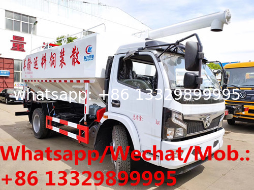 Dongfeng 4*2 LHD D7L 12cbm 170hp Euro Ⅵ poultry livestock bulk feed truck for sale,farm-oriented feed pellet vehicle