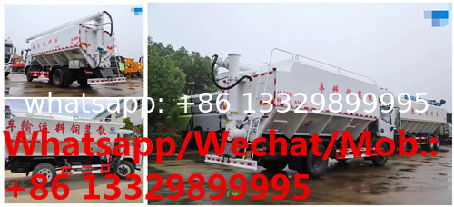 Dongfeng 4*2 LHD D7L 12cbm 170hp Euro Ⅵ poultry livestock bulk feed truck for sale,farm-oriented feed pellet vehicle