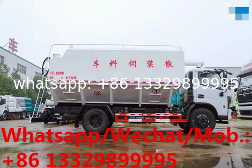Dongfeng 4*2 LHD D7L 12cbm 170hp Euro Ⅵ poultry livestock bulk feed truck for sale,farm-oriented feed pellet vehicle