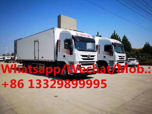 GENLVON 425hp diesel 25tons refrigerated truck for sale, refrigerated truck for fresh fruits and vegetables