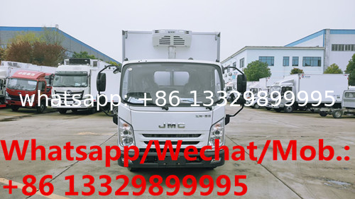 HOT SALE! JMC brand kaiyun 4*2 LHD 130hp Euro 6 diesel refrigerated truck for sale, cheaper price cold van truck