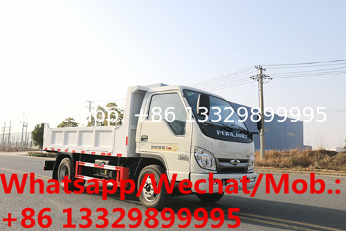 Customized mini forland 115hp diesel dump garbage truck for sale, forland construction wastes collecting tipper truck