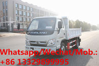 Customized mini forland 115hp diesel dump garbage truck for sale, forland construction wastes collecting tipper truck