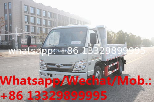 Customized mini forland 115hp diesel dump garbage truck for sale, forland construction wastes collecting tipper truck