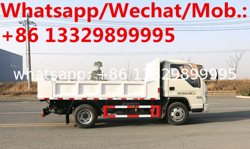 Customized mini forland 115hp diesel dump garbage truck for sale, forland construction wastes collecting tipper truck