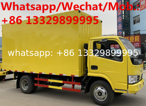 ​  customized light duty dongfeng diesel van cargo vehicle for sale, new brand Dongfeng dry good transported van truck