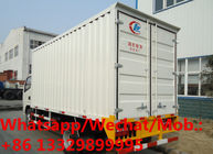 ​  customized light duty dongfeng diesel van cargo vehicle for sale, new brand Dongfeng dry good transported van truck