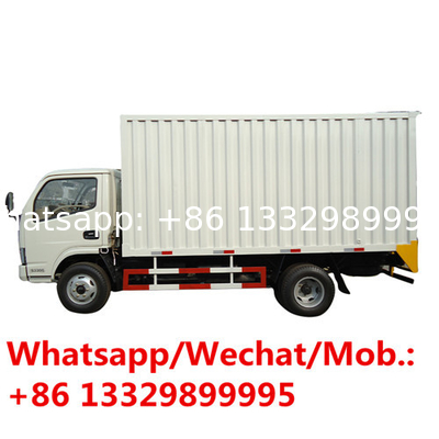 ​  customized light duty dongfeng diesel van cargo vehicle for sale, new brand Dongfeng dry good transported van truck