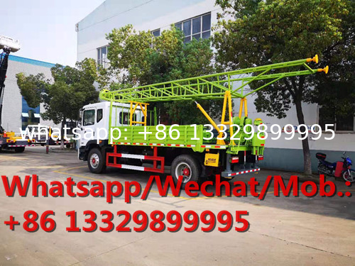 Best price Customized Dongfeng D9 200m-300m Water Well Drilling Rig truck for sale, well drilling rig mounted on truck