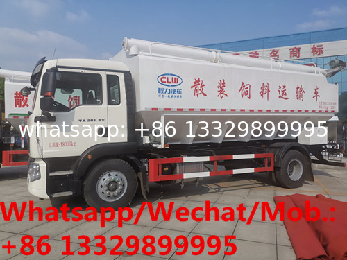best price SINO TRUK HOWO 4*2 20cbm farm-oriented livestock feed pellet truck for sale, bulk feed transported truck