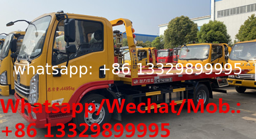 Customized SHACMAN brand 3tons flatbed wrecker towing truck for sale, HOT SALE! new Road towing repaired vehicle