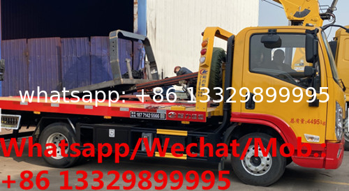 Customized SHACMAN brand 3tons flatbed wrecker towing truck for sale, HOT SALE! new Road towing repaired vehicle