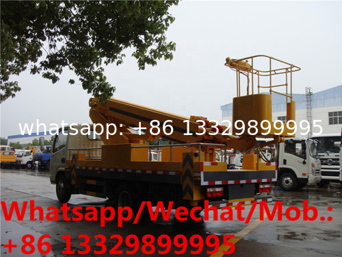 telescopic boom 21m hydraulic aerial working platform truck for sale, Customized high altitude operation vehicle