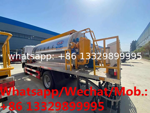 Customized dongfeng 4*2 LHD 4cbm intelliegent type asphalt distributing vehicle for sale, bitumen tanker spreading truck