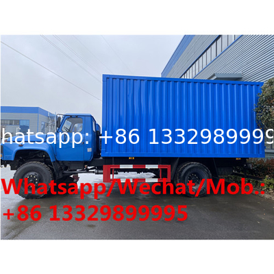 New manufactured dongfeng 140 long nose diesel 7tons-10tons cargo van truck for sale,cheaper lorry van cargo vehicle