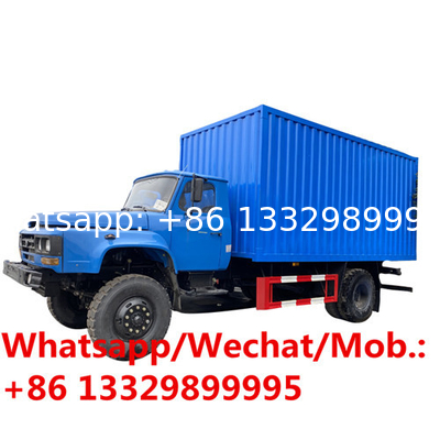 New manufactured dongfeng 140 long nose diesel 7tons-10tons cargo van truck for sale,cheaper lorry van cargo vehicle