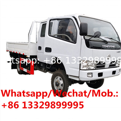 HOT SALE! dongfeng double cabs 4*4 AWD cargo lorry truck,new best price 3tons diesel dropside lorry truck for sale