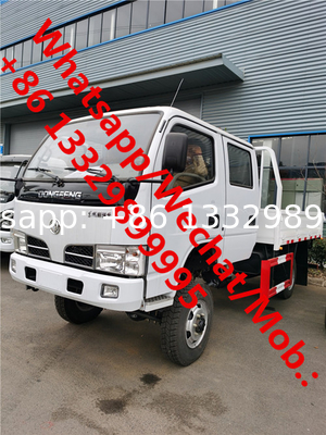 HOT SALE! dongfeng double cabs 4*4 AWD cargo lorry truck,new best price 3tons diesel dropside lorry truck for sale