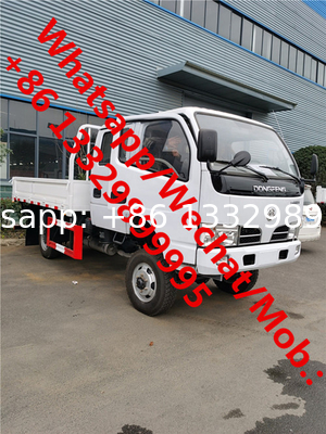 HOT SALE! dongfeng double cabs 4*4 AWD cargo lorry truck,new best price 3tons diesel dropside lorry truck for sale