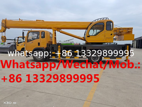 new manufactured Dongfeng 4*2 LHD 12T sink-style mobile crane truck for sale, cheaper price 12T crane truck vehicle