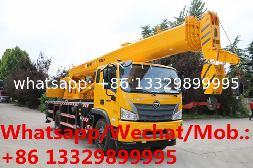 HOT SALE! FOTON brand 4*2 LHD 16T mobile crane truck for sale,customized cheaper price 16T mobile truck crane for sale,