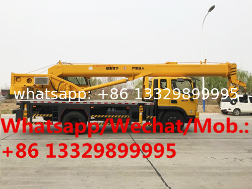 HOT SALE! FOTON brand 4*2 LHD 16T mobile crane truck for sale,customized cheaper price 16T mobile truck crane for sale,