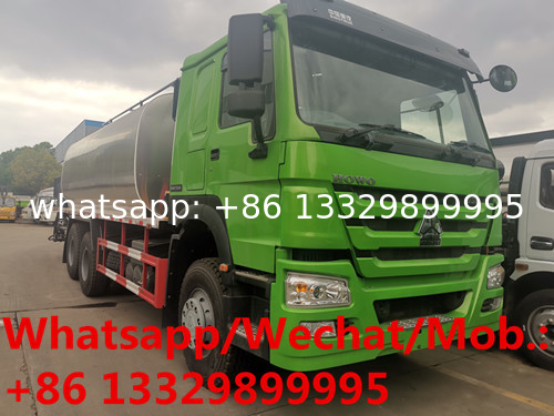 Customized HOWO 6*4 RHD 336hp diesel asphalt tanker distributing vehicle for sale, Best price bitumen spreading truck