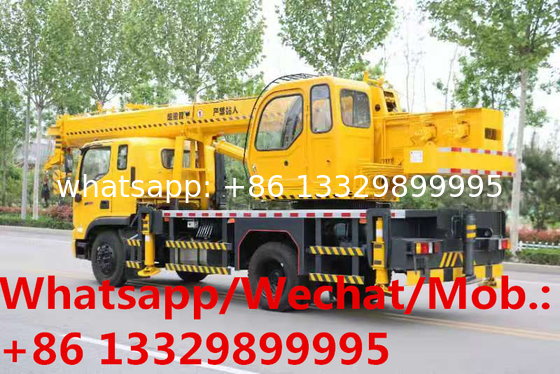 HOT SALE! New designed good price FOTON 4*2 LHD 12T mobile crane truck, factory sale direct price 12T truck crane