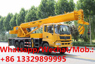 Customized Dongfeng 6*4 LHD/RHD 25tons sink-style mobile crane truck for sale, factory sale best price crane truck,