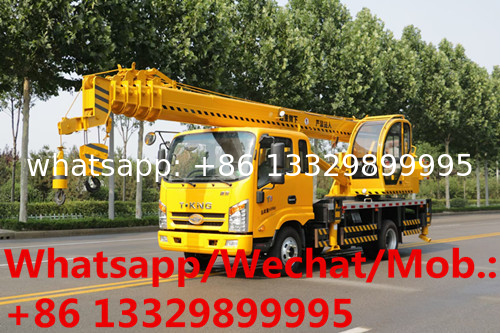 HOT SALE! new manufactured Tangjun 4*2 LHD 8T mobile truck crane, smaller 8tons mobile truck mounted crane for sale