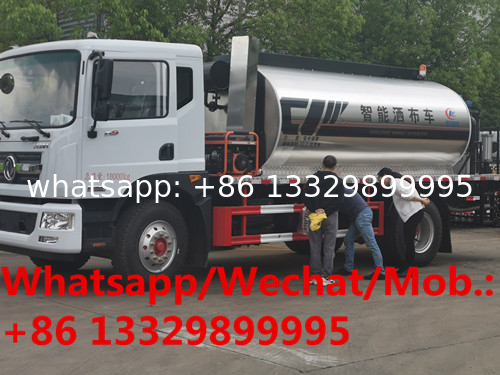 customized standard type Dongfeng D9 190hp diesel 12cbm asphalt tanker truck for sale, pitch bitumen tanker truck