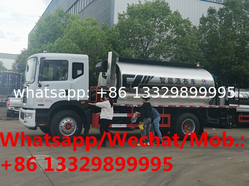 customized standard type Dongfeng D9 190hp diesel 12cbm asphalt tanker truck for sale, pitch bitumen tanker truck