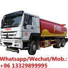 New SINO TRUK HOWO 6*4 LHD diesel fuel tanker truck for sale, Best price mobile 336hp oil tanker transported truck