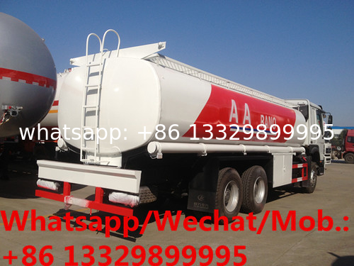 New SINO TRUK HOWO 6*4 LHD diesel fuel tanker truck for sale, Best price mobile 336hp oil tanker transported truck