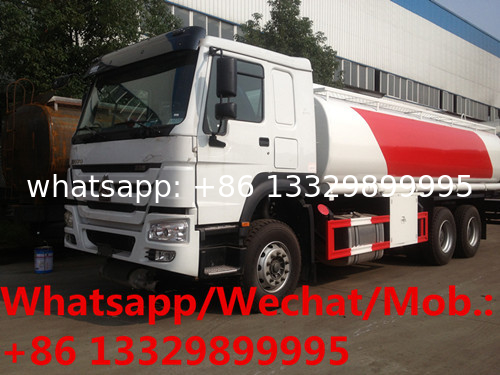 New SINO TRUK HOWO 6*4 LHD diesel fuel tanker truck for sale, Best price mobile 336hp oil tanker transported truck