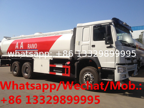 New SINO TRUK HOWO 6*4 LHD diesel fuel tanker truck for sale, Best price mobile 336hp oil tanker transported truck